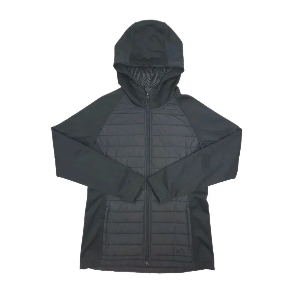 Under Armour Jacket Storm Black Primaloft Hoodie Men Sz Medium Zip Quilted Coat